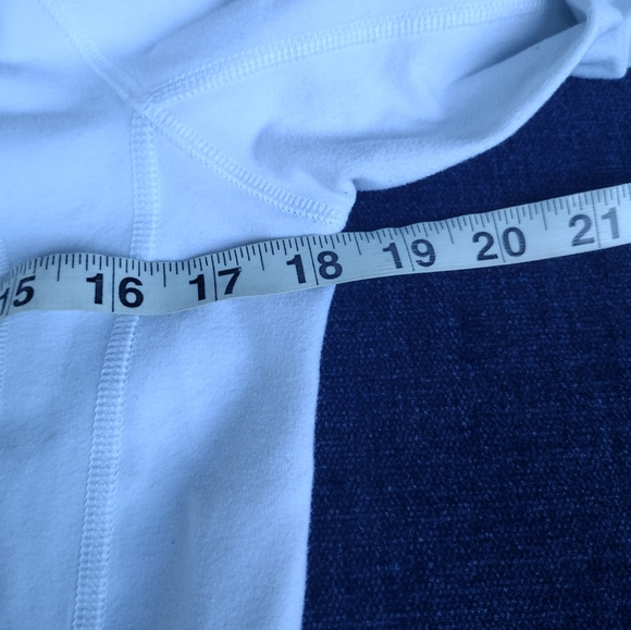 Lululemon White & Grey In Stride Full Zip Jacket Size 8 - Picture 6 of 8